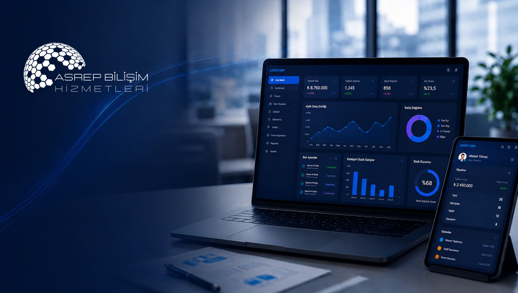 ERP, CRM ve web tasarım çözümleri